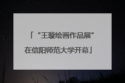 “王璇绘画作品展”在信阳师范大学开幕