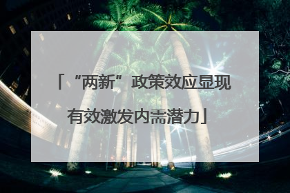 “两新”政策效应显现 有效激发内需潜力