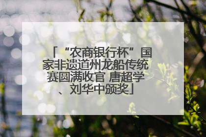 “农商银行杯”国家非遗道州龙船传统赛圆满收官 唐超学、刘华中颁奖