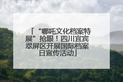 “哪吒文化档案特展”抢眼！四川宜宾翠屏区开展国际档案日宣传活动