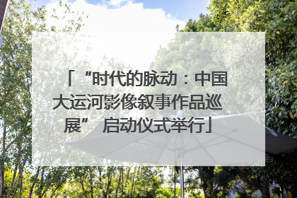 “时代的脉动：中国大运河影像叙事作品巡展” 启动仪式举行