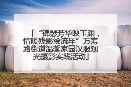 “锦瑟芳华映玉渊，情暖残影绘流年”万寿路街道温馨家园汉服观光摄影实践活动