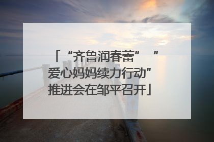 “齐鲁润春蕾”“爱心妈妈续力行动”推进会在邹平召开