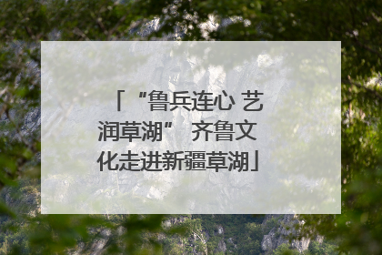 “鲁兵连心 艺润草湖” 齐鲁文化走进新疆草湖