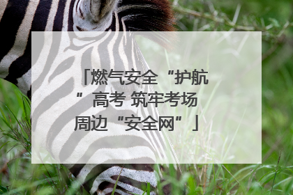 燃气安全“护航”高考 筑牢考场周边“安全网”
