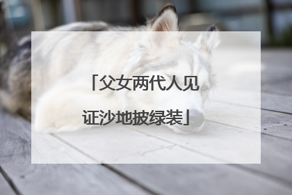 父女两代人见证沙地披绿装