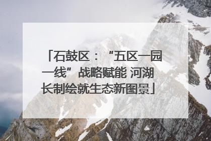 石鼓区：“五区一园一线”战略赋能 河湖长制绘就生态新图景
