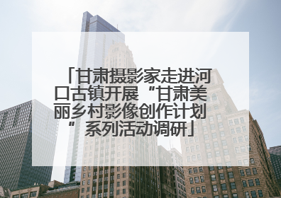 甘肃摄影家走进河口古镇开展“甘肃美丽乡村影像创作计划”系列活动调研