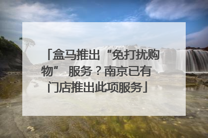 盒马推出“免打扰购物” 服务？南京已有门店推出此项服务