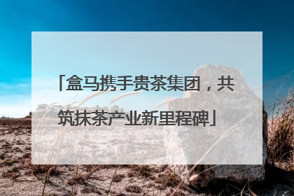 盒马携手贵茶集团，共筑抹茶产业新里程碑