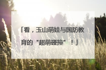 看，玉山萌娃与国防教育的“超萌碰撞”！