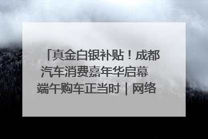 真金白银补贴！成都汽车消费嘉年华启幕 端午购车正当时｜网络中国节·端午