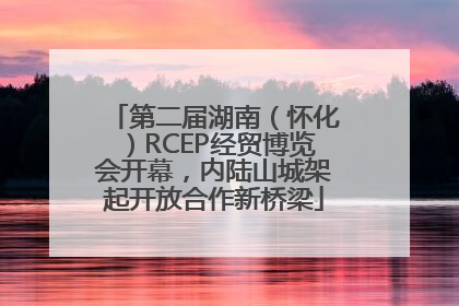 第二届湖南（怀化）RCEP经贸博览会开幕，内陆山城架起开放合作新桥梁