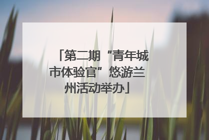 第二期“青年城市体验官”悠游兰州活动举办