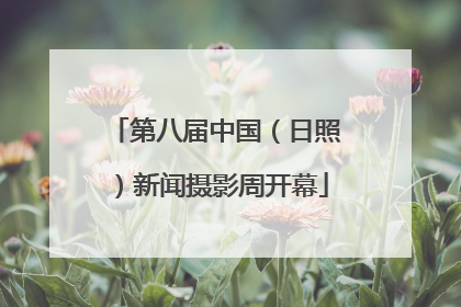 第八届中国（日照）新闻摄影周开幕