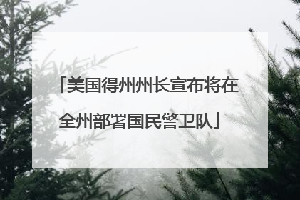 美国得州州长宣布将在全州部署国民警卫队