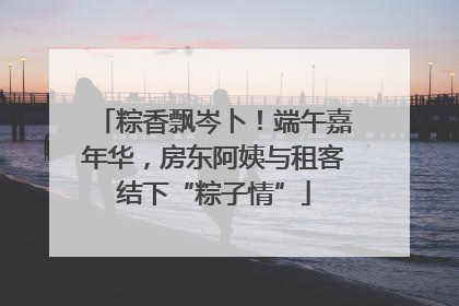 粽香飘岑卜！端午嘉年华，房东阿姨与租客结下“粽子情”