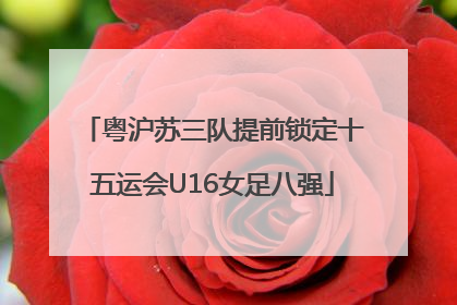 粤沪苏三队提前锁定十五运会U16女足八强