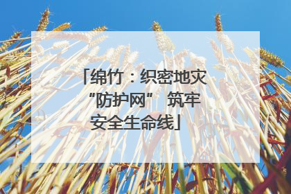 绵竹：织密地灾“防护网” 筑牢安全生命线