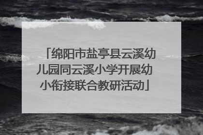 绵阳市盐亭县云溪幼儿园同云溪小学开展幼小衔接联合教研活动