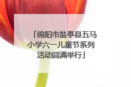 绵阳市盐亭县五马小学六一儿童节系列活动圆满举行