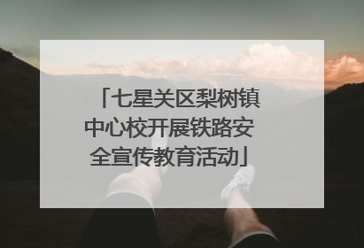 七星关区梨树镇中心校开展铁路安全宣传教育活动
