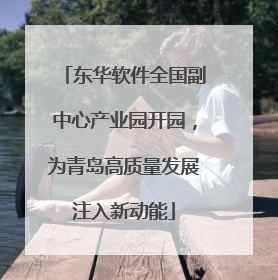 东华软件全国副中心产业园开园，为青岛高质量发展注入新动能