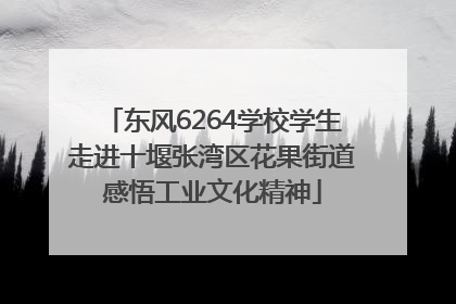 东风6264学校学生走进十堰张湾区花果街道感悟工业文化精神