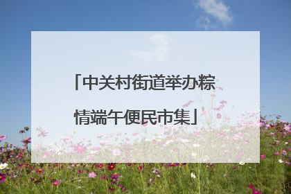 中关村街道举办粽情端午便民市集
