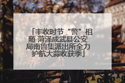 丰收时节“警”相随 菏泽成武县公安局南鲁集派出所全力护航大蒜收获季