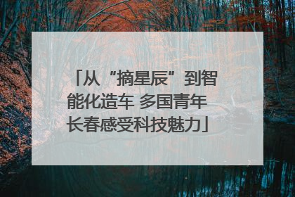 从“摘星辰”到智能化造车 多国青年长春感受科技魅力