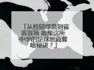 从校园绿茵到省赛赛场 宿豫这所中学的足球班藏着啥秘诀？