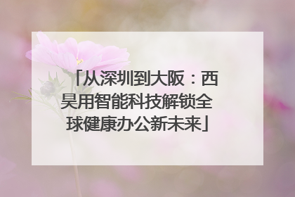 从深圳到大阪：西昊用智能科技解锁全球健康办公新未来