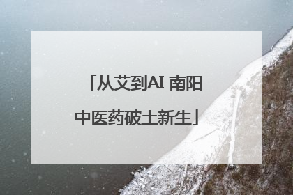 从艾到AI 南阳中医药破土新生
