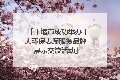 十堰市成功举办十大环保志愿服务品牌展示交流活动