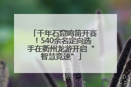 千年石窟鸣笛开赛！540余名定向选手在衢州龙游开启“智慧竞速”