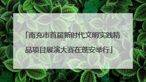 南充市首届新时代文明实践精品项目展演大赛在蓬安举行