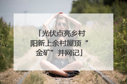 光伏点亮乡村 阳新上余村屋顶“金矿”并网记