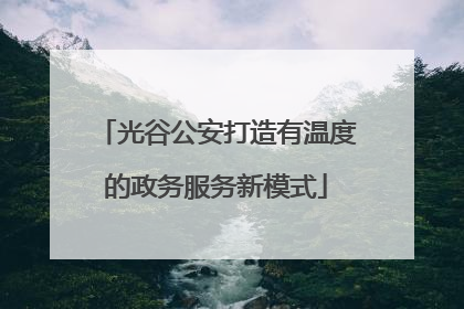 光谷公安打造有温度的政务服务新模式