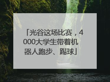 光谷这场比赛，4000大学生带着机器人跑步、踢球