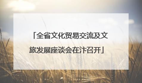 全省文化贸易交流及文旅发展座谈会在汴召开