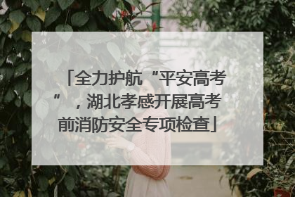 全力护航“平安高考”，湖北孝感开展高考前消防安全专项检查