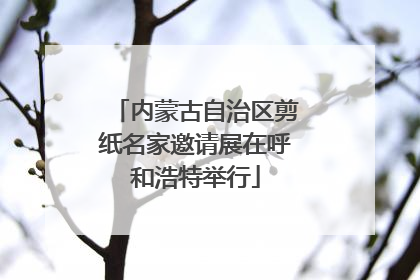 内蒙古自治区剪纸名家邀请展在呼和浩特举行