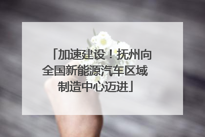 加速建设！抚州向全国新能源汽车区域制造中心迈进