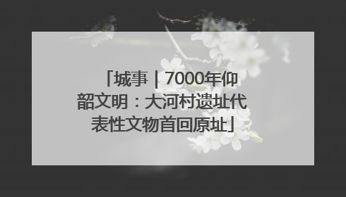 城事｜7000年仰韶文明：大河村遗址代表性文物首回原址