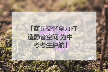 商丘交警全力打造静音空间 为中考考生护航