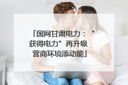 国网甘肃电力：“获得电力”再升级 营商环境添动能