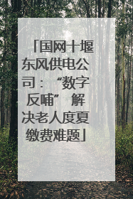 国网十堰东风供电公司：“数字反哺” 解决老人度夏缴费难题