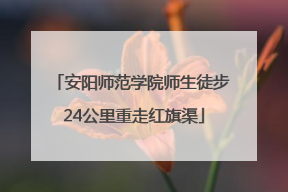 安阳师范学院师生徒步24公里重走红旗渠