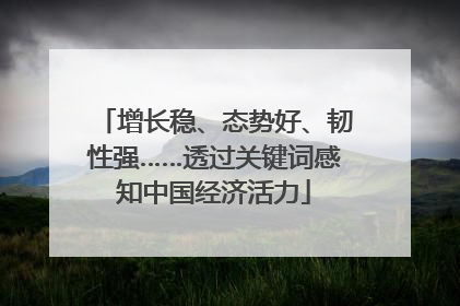 增长稳、态势好、韧性强……透过关键词感知中国经济活力